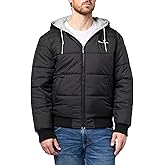 Champion Men's Reversible Puffer Jacket with Drawstring Hood