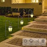 SEGNAYEN 81cm Adjustable Shepherds Hook for Garden Lanterns, Set of 4 view 3