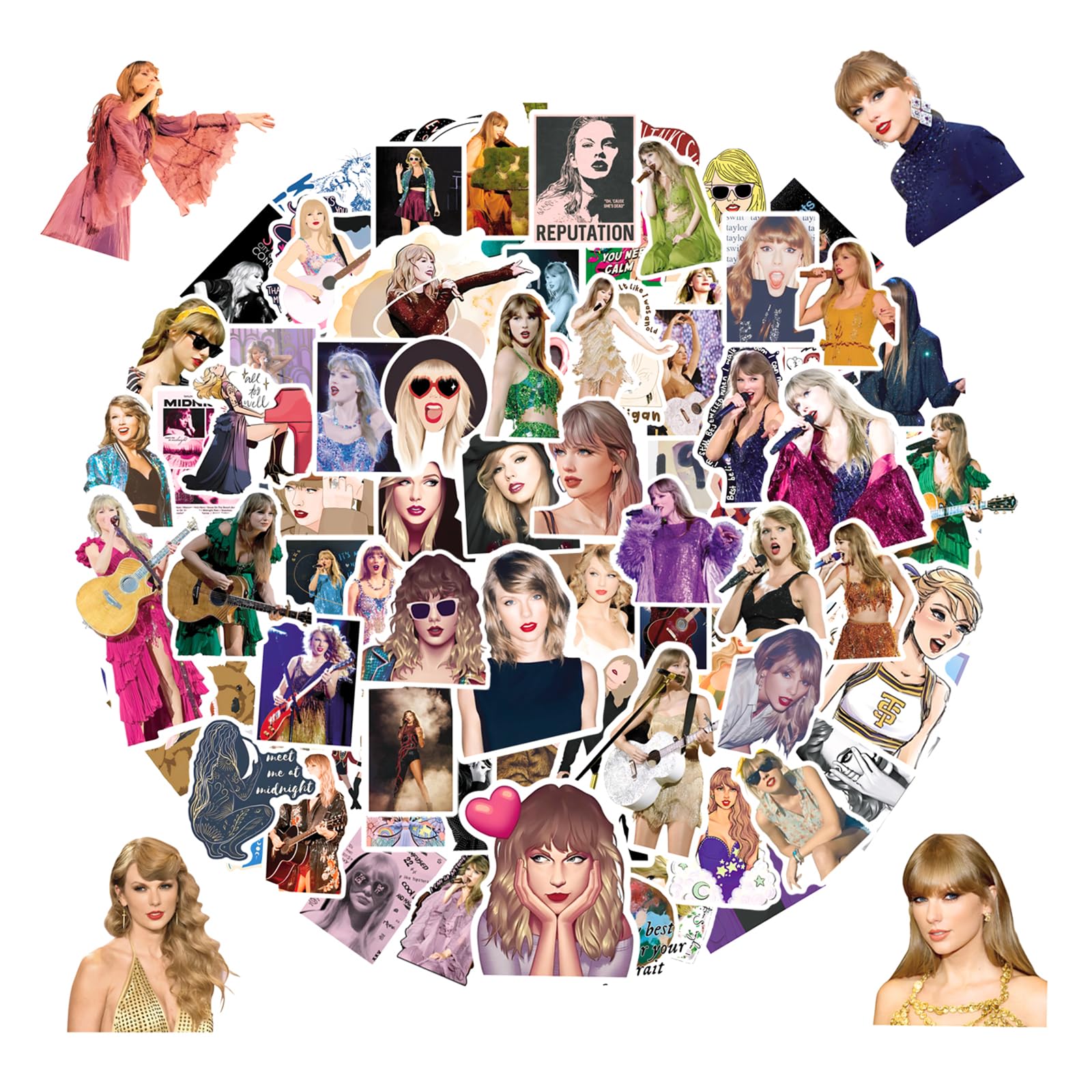 Photo 1 of 100pcs Taylor Swift Sticker for Adult, Singer Stickers for Teen Girl, Music Ablum Waterproof Vinyl Sticker for Water Bottle Laptop Phone Party Favors (TAY100)