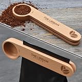 The Urban Element 2 in 1 Wooden Coffee Scoop and Bag Clip 1 Tablespoon view 2