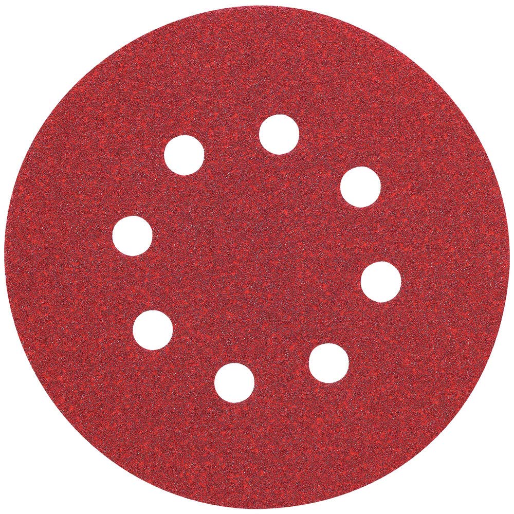 DEWALT DW4310 5-Inch 8 Hole 100 Grit Hook and Loop Random Orbit Sandpaper (25-Pack)