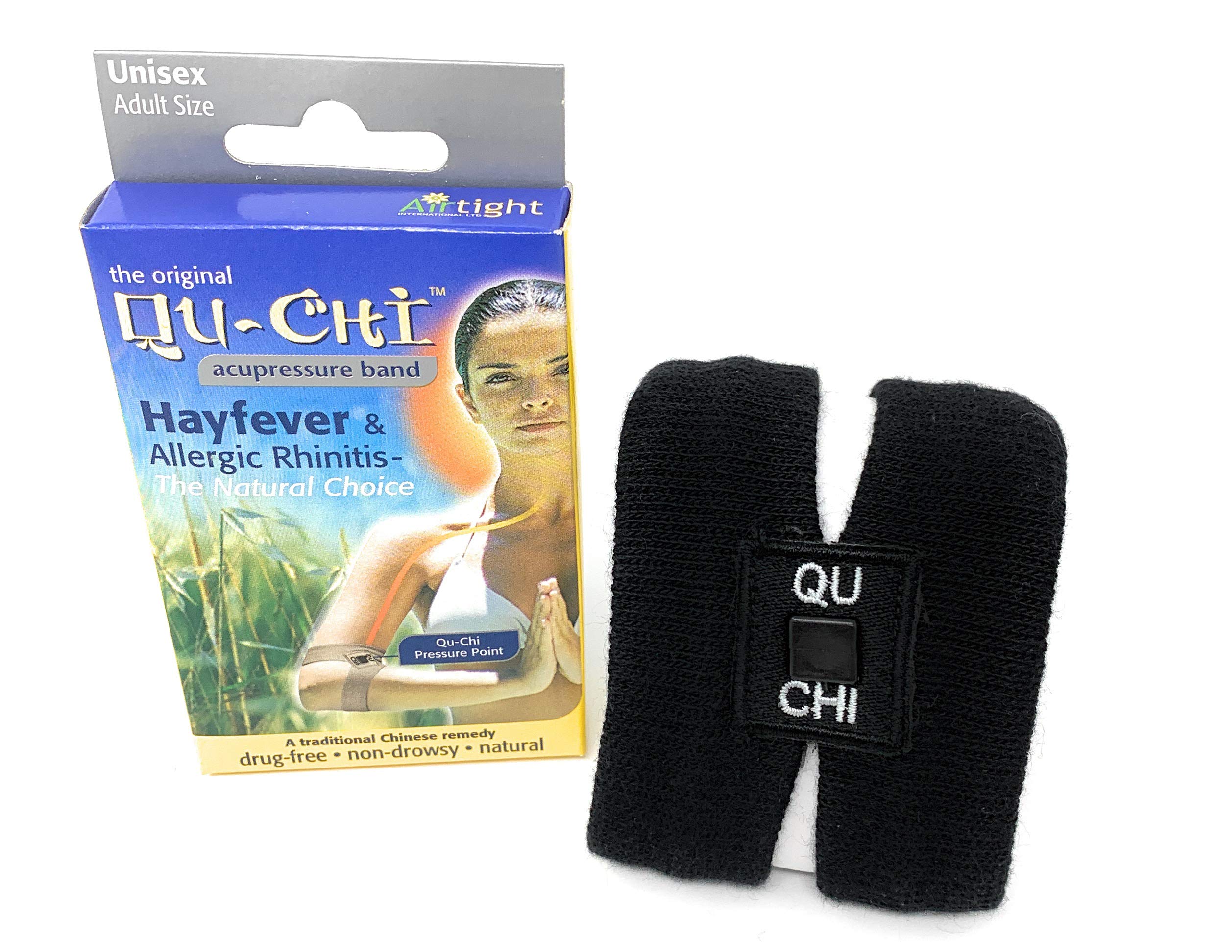 Qu-Chi Hay Fever Band - The Acupressure Arm Band - Black Colour