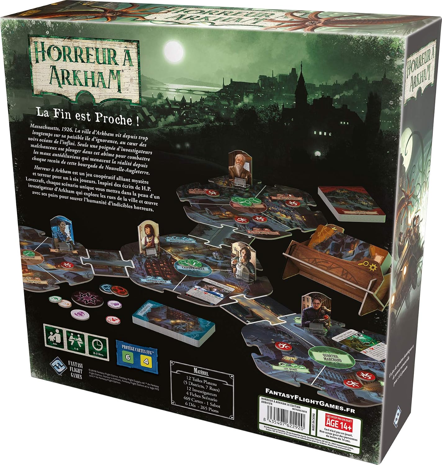 Fantasy Flight Games Arkham Horror: The Board Game (3rd Edition) - Cooperative Mystery Game for 1 to 6 Players, Ages 12+ - Image 4