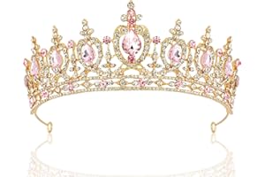 TOBATOBA Tiaras for Women, Crystal Queen Crown Rhinestone Princess Tiara, Bridal Tiara Wedding Tiaras for Bride, Birthday Tiara for Women, Quinceanera Headpieces for Prom Pageant Cosplay Party