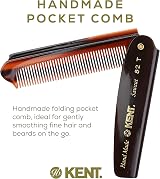 Kent 82T Handmade Folding Pocket Comb for Men Fine Tooth Made in England view 3