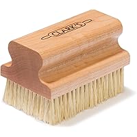 CLARK'S Cutting Board Scrub Brush - Large Wood Applicator for Food Grade Mineral Oil and Wood Wax on Wooden Butcher Blocks, B