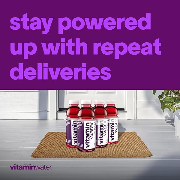 VITAMINWATER XXX ACAI-BLUEBERRY-POMEGRANATE ZERO SUGAR, FLAVORED WATER BEVERAGE, 20 FL OZ BOTTLES, 12 PACK