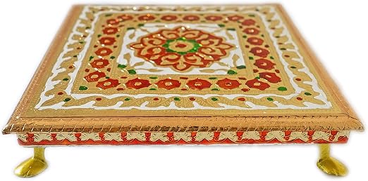 Amazon Com Aditri Creation Diwali Meenakari Puja Bajot Table