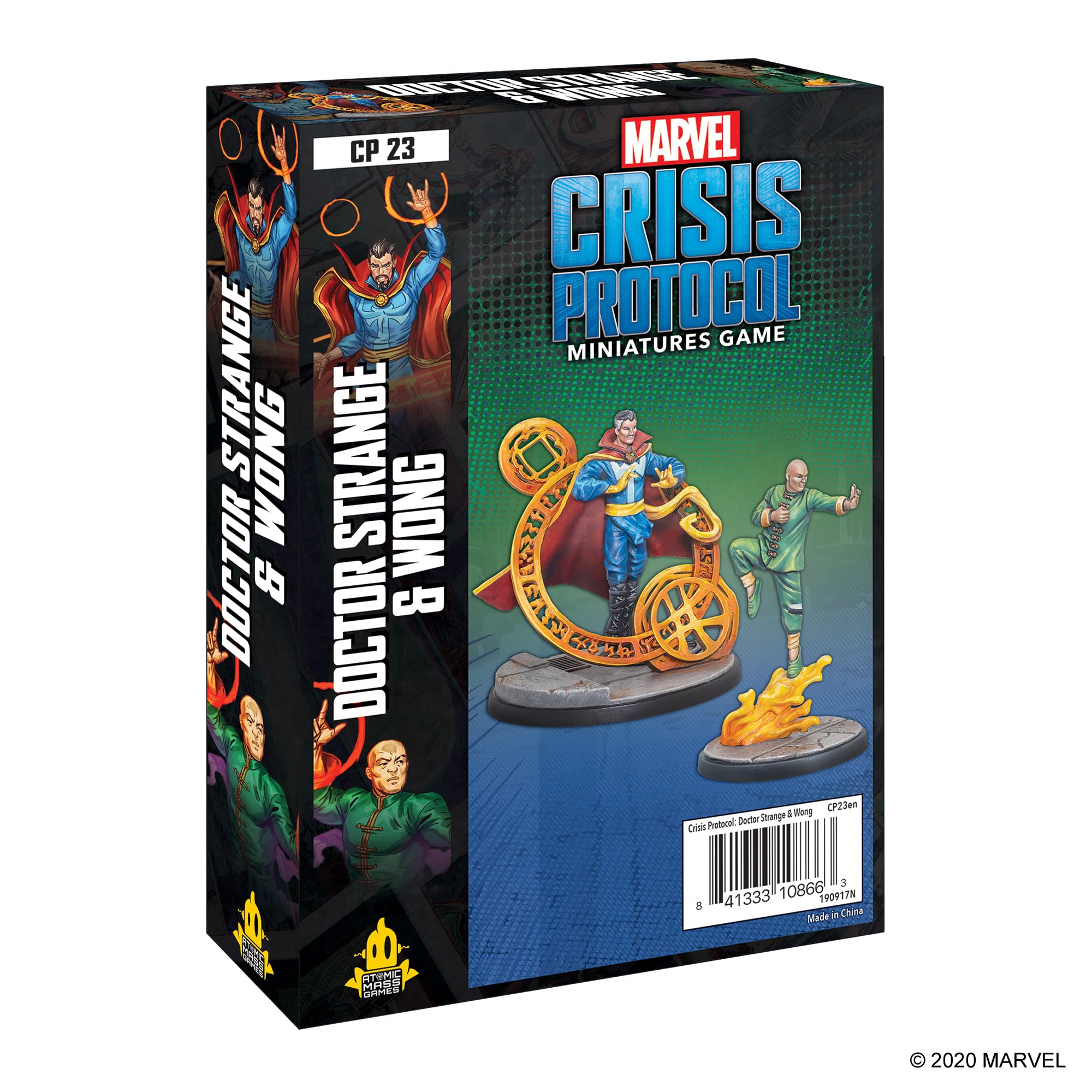 Atomic Mass Games | Marvel Crisis Protocol: Character Pack: Dr. Strange and Wong | Miniatures Game | Ages 10+ | 2+ Players | 45 Minutes Playing Time