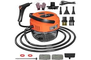 Handheld Steam Cleaner, 2500W High Temperature Pressurized Machine, 1.7L Water Tank, Handle-controlled Steam Output, Portable