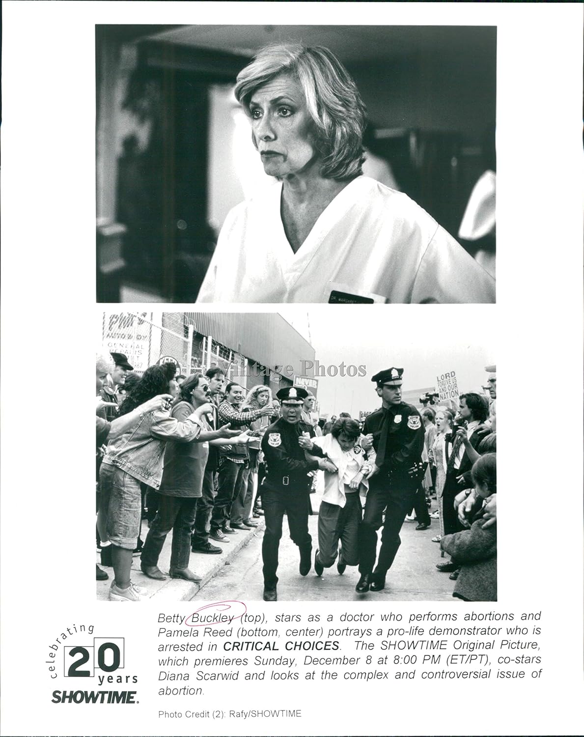 Amazon Co Jp ビンテージ写真 1996年 プレス 写真 女優 ベティ バックリー セレブ クリティカル チョイス ショータイム 8x10 ホーム キッチン