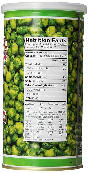 HAPI HOT WASABI PEAS, 9.9 OUNCE TINS (PACK OF 4)