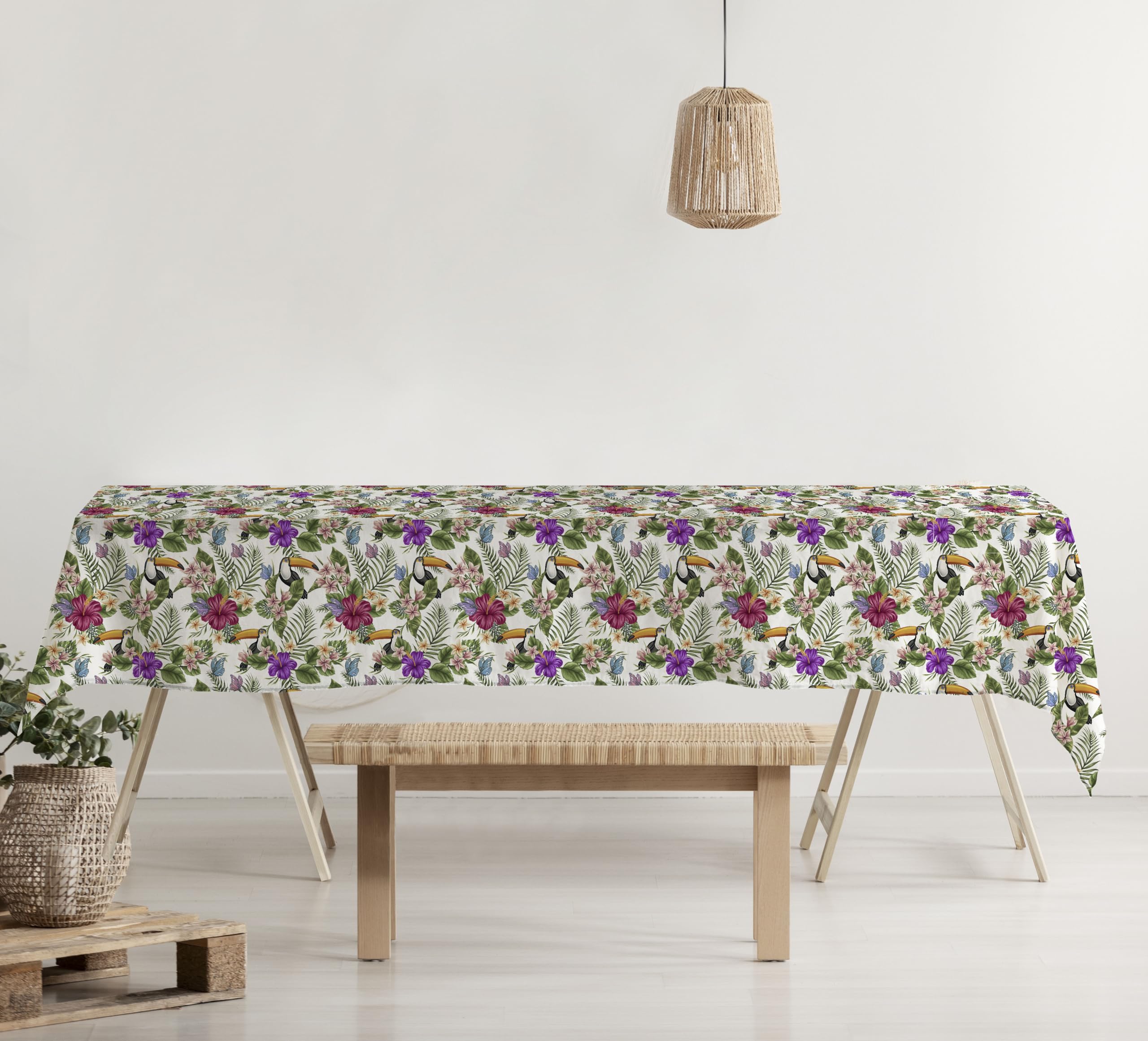 GEMITEX Tucano 234 Waxed Plush Tablecloth, Ideal for Square and Round Tables for 4 People, 140 x 140 cm, Made in Italy