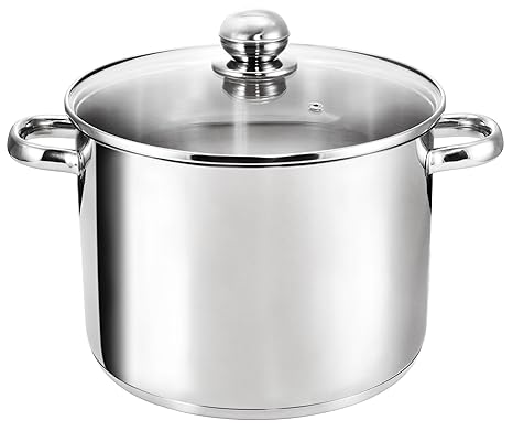 KOPF XXL Induktion Kochtopf Grandis, Ø 26 cm, Höhe 19 cm, 10 Liter, Edelstahl