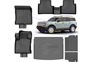 Floor Mats Compatible with Ford Bronco Sport 2021-2026 (ONLY for Bronco Sport) All Weather Mats 2026 2025 2024 2023 2022 2021