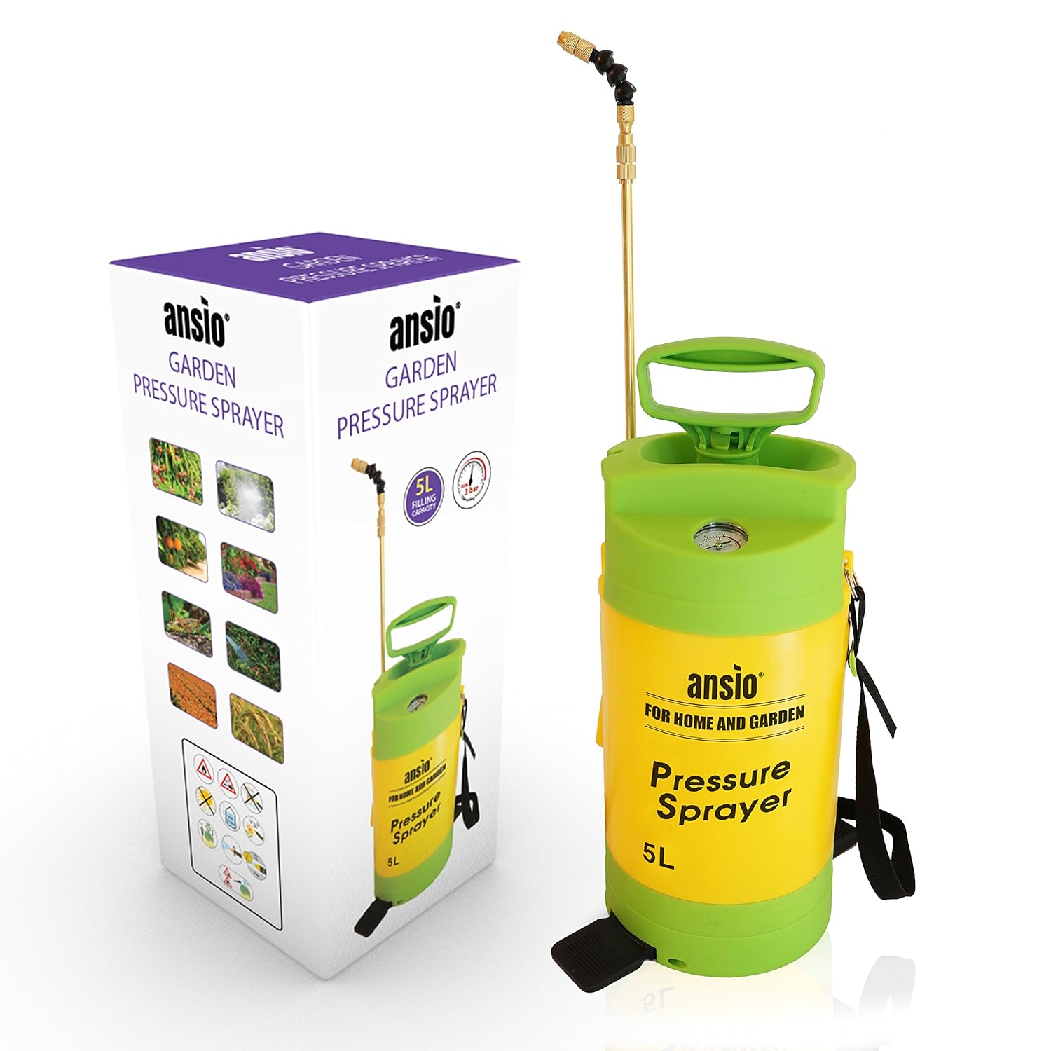 Patio Pump Action Pressure Sprayer Garden Pressure Sprayer 5L Pressure