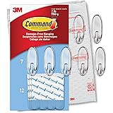 Command Medium Wall Hooks, Damage Free Hanging Wall Hooks with Adhesive Strips, No Tools Wall Hooks for Hanging Decorations i