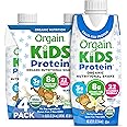 Orgain Organic Kids Nutritional Protein Shake, Vanilla, Healthy Kids Snacks, 8g Dairy Protein, 3g Fiber, 22 Vitamins & Minerals, No Soy ingredients, 8.25 Fl Oz (Packaging May Vary) (4 Pack)