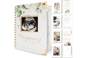 Pregnancy Journal for First Time Moms Gifts - 90 Pages Hardcover Pregnancy Memory Book, Beautiful & Cute Baby Book Keepsake, 