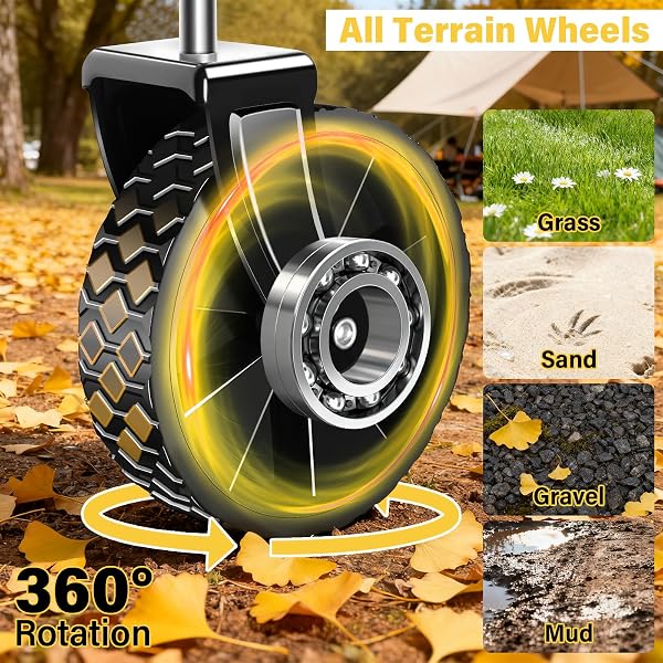 FOLDABLE COLLAPSIBLE WAGONS CARTS WITH WHEELS — FOLDING UTILITY WAGON CART PORTABLE & EASY TO STORE FOR GROCERIES,APARTMENT MOVING,SPORTS & GARDEN|COLLAPSIBLE WAGON FOR YARD WORK&SHOPPING,GRAPHITE
