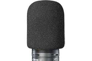 AT2020 Pop Filter Windscreen - Mic Foam Compatible with Audio Technica AT2020 and Other Large Microphones by YOUSHARES（1 Pack