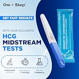 One Step Ultra Early 5 x 10mIU hCG Midstream Pregnancy Tests view 2