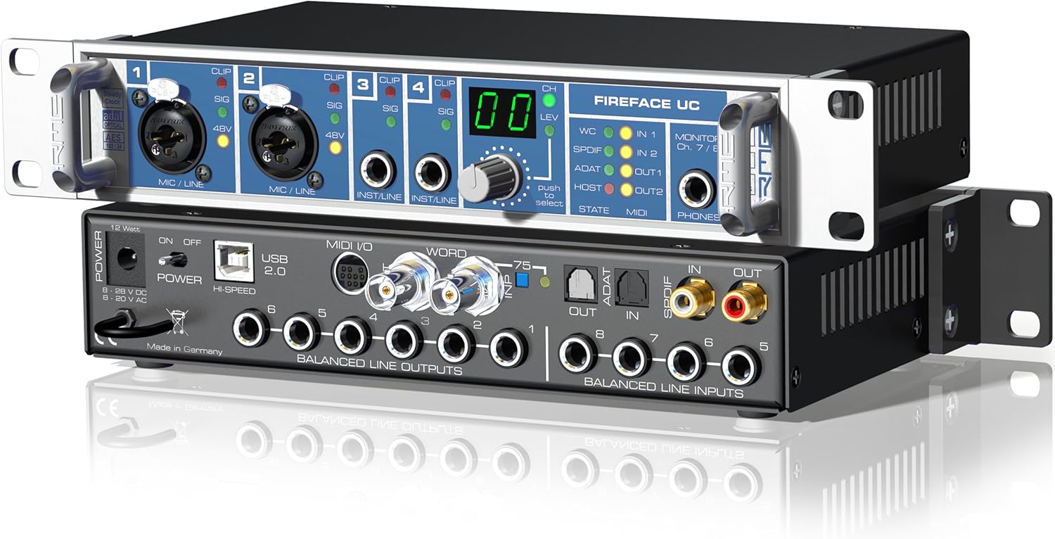 RME Fireface UC HiPerformance USB 2.0 High Speed Audio Interface, 24