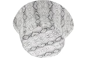 Beaupretty Reversible Snakeskin Print Bucket Hat for Men and Women, able Wide Brim Sun Visor Cap, Unisex