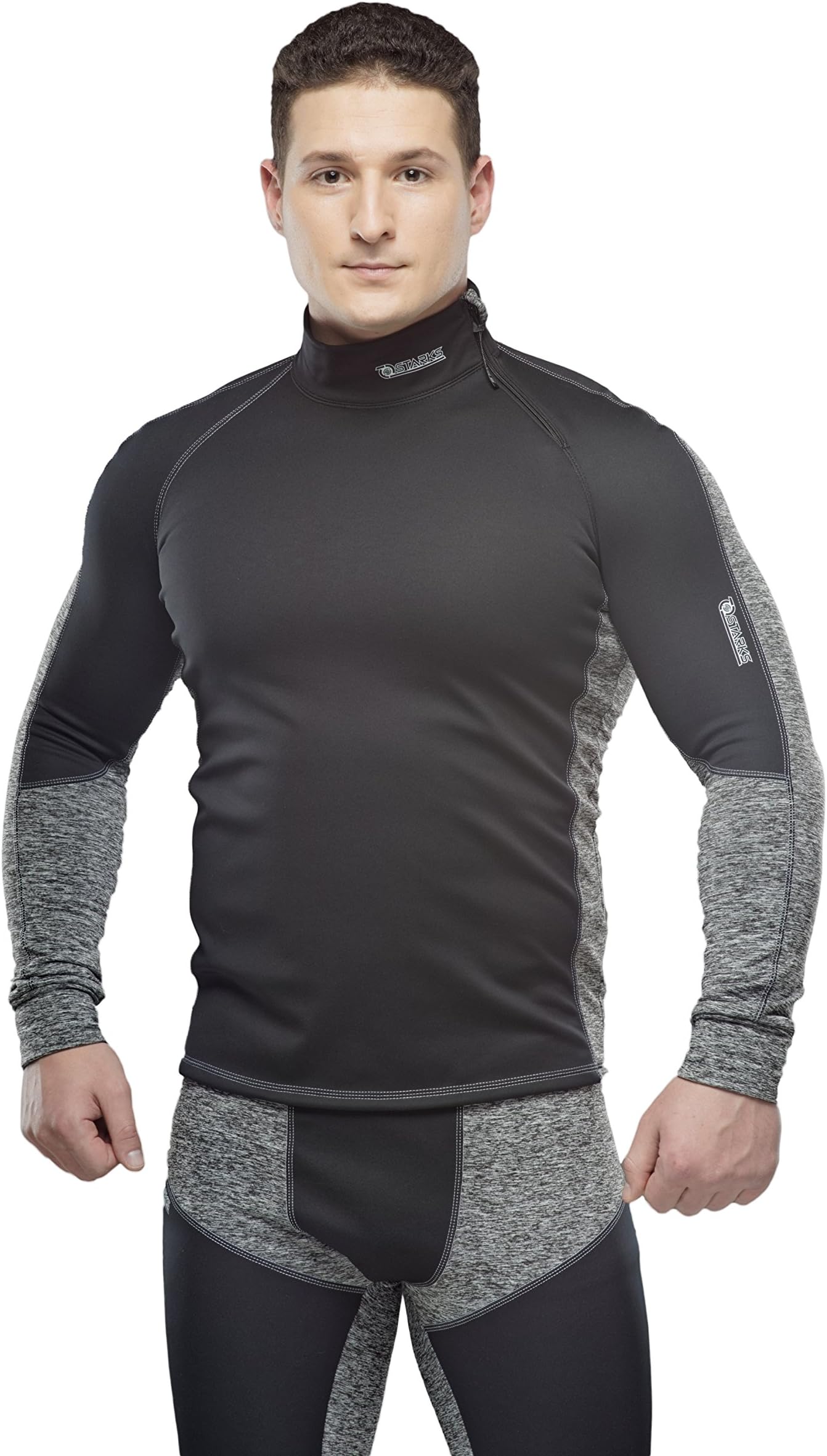 Starks Functional Underwear, Functional Shirt Men - Lightweight Thermo Compression Shirt, Long Sleeve Underwear - Sportshirt For Ski, Motorcycle, Bicycle - Ideal For All Seasons