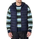 Amazon Essentials Men's Regular-Fit Lightweight Water-Resistant Hooded Puffer Vest