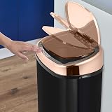 Tower T80904RB Kitchen Bin with Sensor Lid 58 L Rose Gold Black view 2
