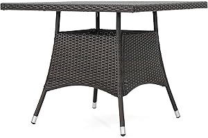 Christopher Knight Home Corsica PE Square Dining Table, Multibrown