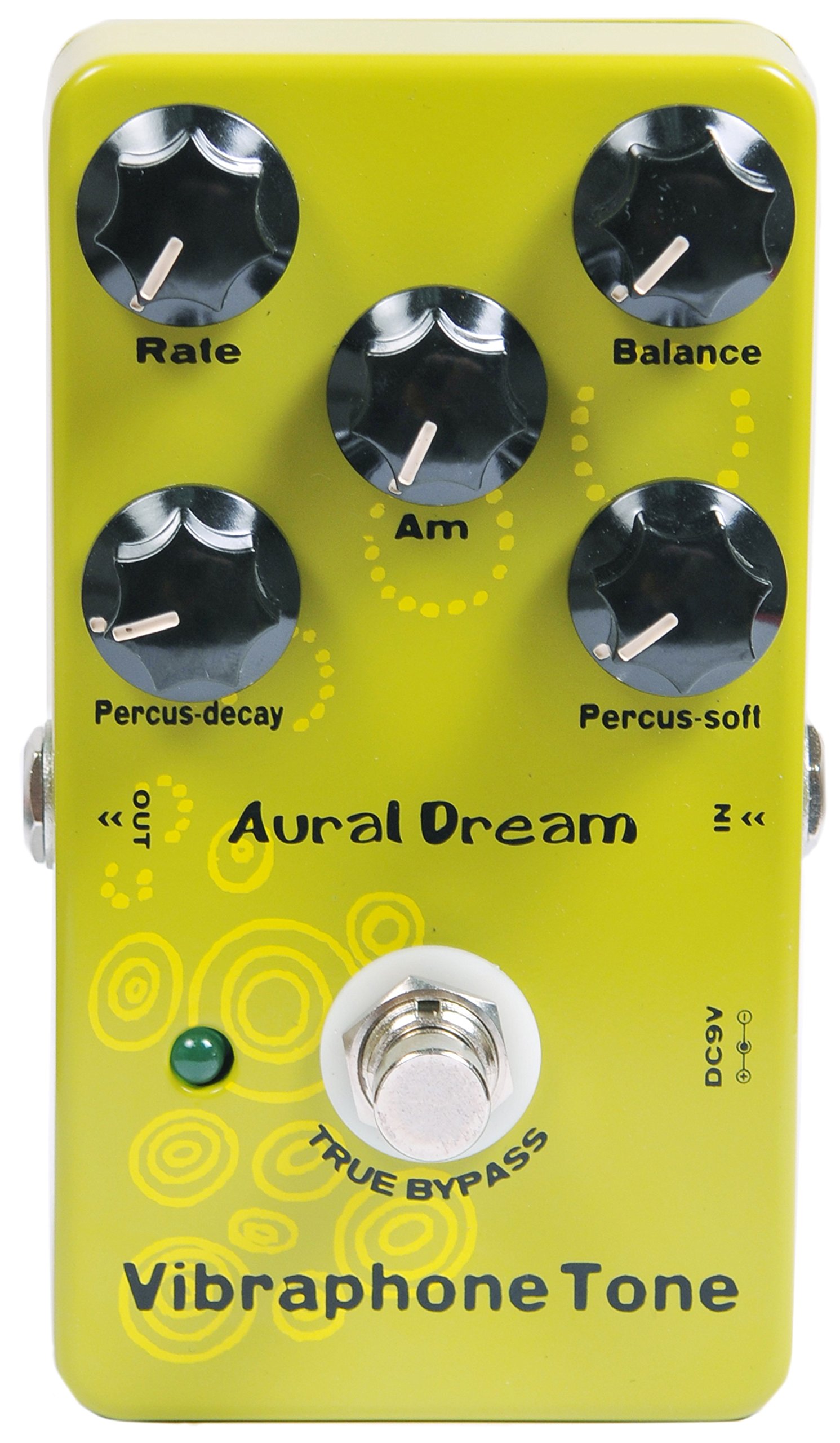 Aural Dream Vibraphone Tone Synthesizer Guitar Effect Pedal includes Percussion and Vibrato modules,True Bypass.