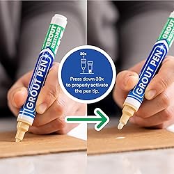 Grout Pen Cream Tile Paint Marker: Waterproof Grout