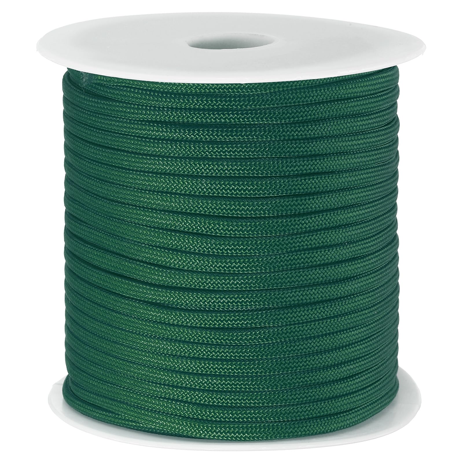 PATIKIL 164FT 550 Paracord, 7 Strand Parachutes Cord Spool 4mm Survival Strong Rope String for Camping Hiking Fishing, Dark Green