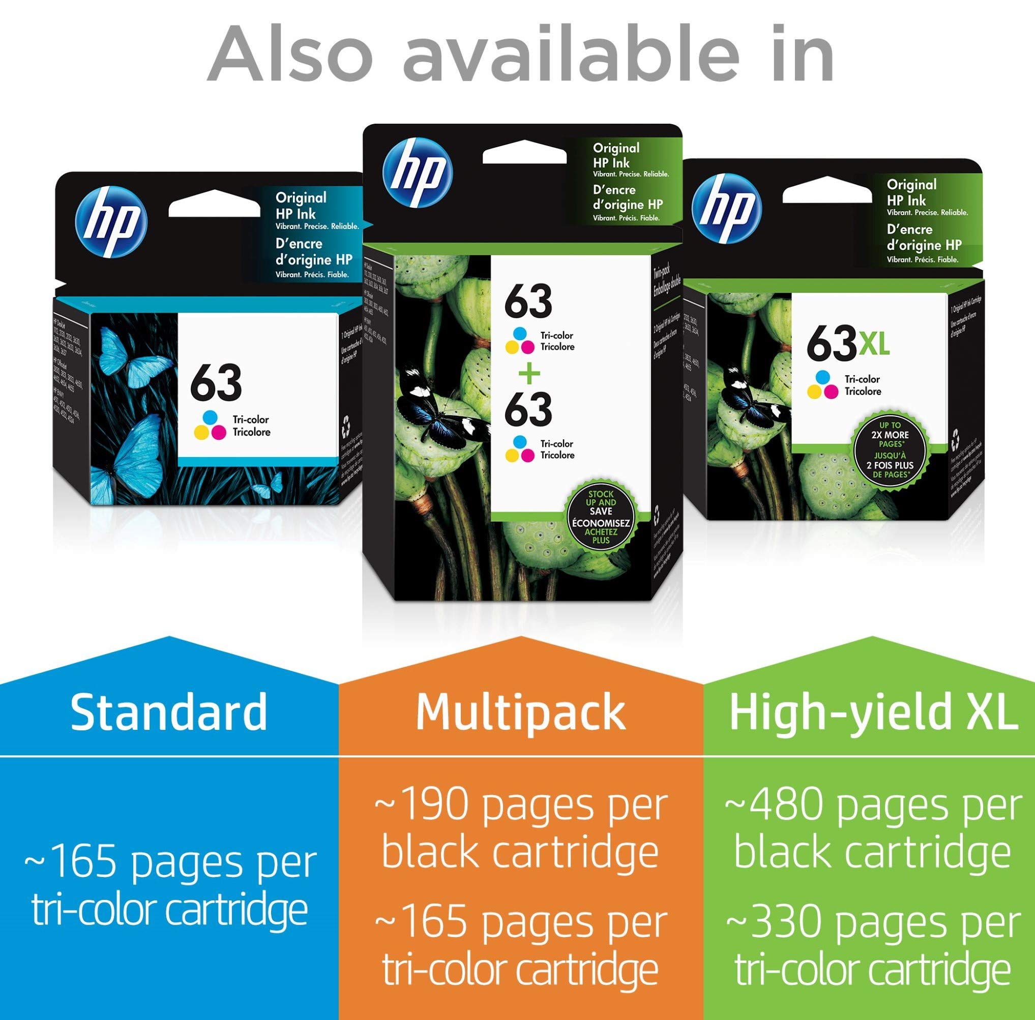hp 63xl ink cartridge f6u details