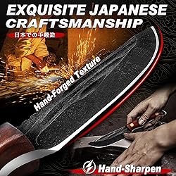 TIVOLI Fixed Blade Knife，Hand-Forged Japanese