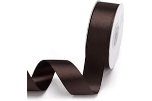 Filan Double Face Satin Ribbon 1 Inch x 25 Yards Double Sided Solid Polyester Ribbon for Gift Wrapping Party Hair Braids Bow 