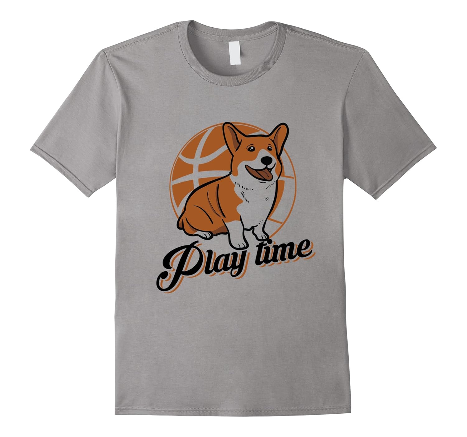 Play Time Cute Corgi Puppy Dog Lover Vintage Retro Tshirt-ANZ