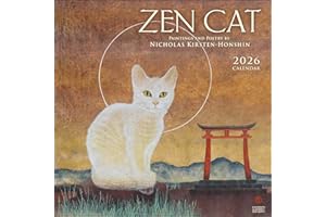 Zen Cat 2026 Wall Calendar: Paintings and Poetry by Nicholas Kirsten-Honshin