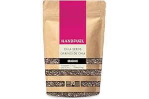 Handfuel 1lbs of Chia Seeds, 7g of Protein, Nutrient Rich, Gluten Free and Plant Based Organic Chia Seeds, Proudly Canadian M