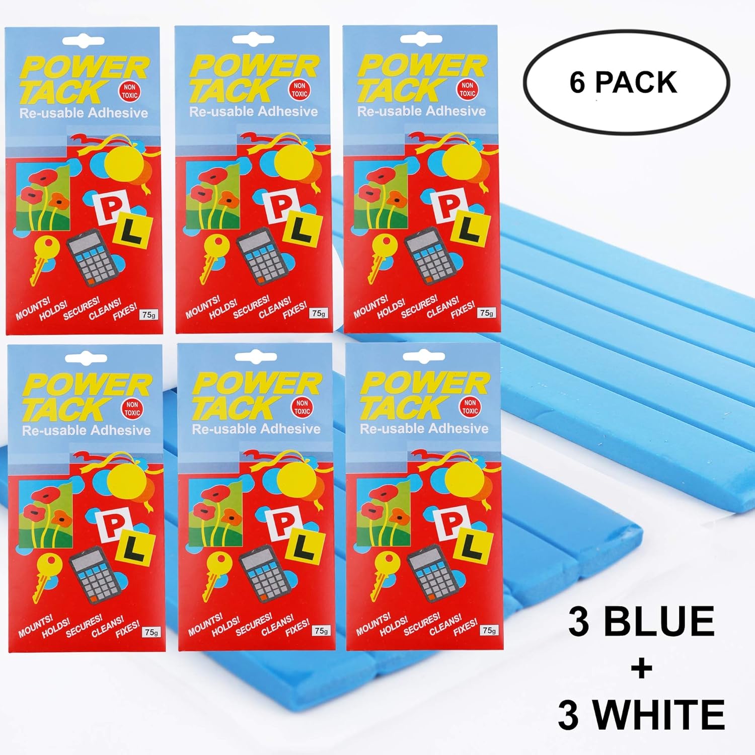 Poster Putty Blu Tack Adhesive Tak Thumb Blue Tacky