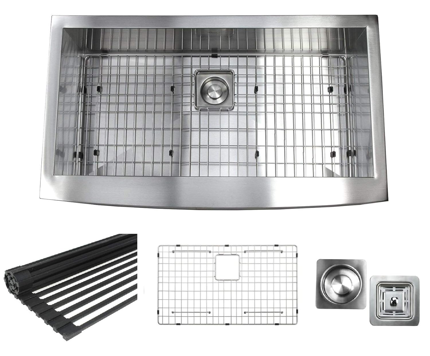 Best Ariel 33′ Stainless Steel Double Bowl Kitchen Sink