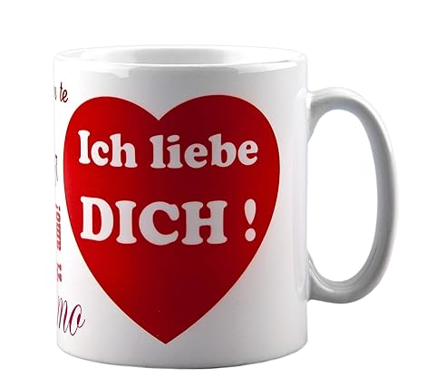  Tasse Ich Liebe Dich   Mit Aufdruck   Ideale Geschenkidee Als Kaffeetasse  Z.b. Für Männer Oder