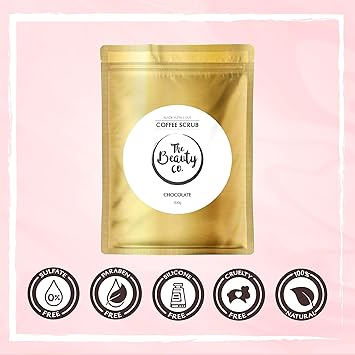 The Beauty Co. Chocolate Coffee De-Tan Scrub For Face & Body, 200 gm