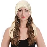 ZLYC Chemo Headwear Pre Tied Head Scarf Lightweight Beanie Hat for Women | stretch lightweight fabric, chic street fashion wrap, work commute brunch, beach travel party, versatile daily skull cap