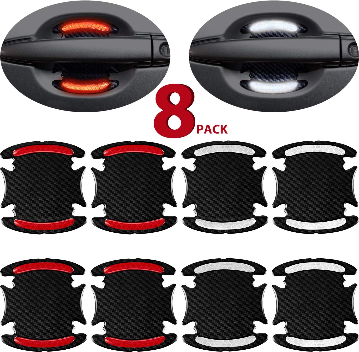 8 Pieces Car Door Handle Cup Cover Scratch Protector