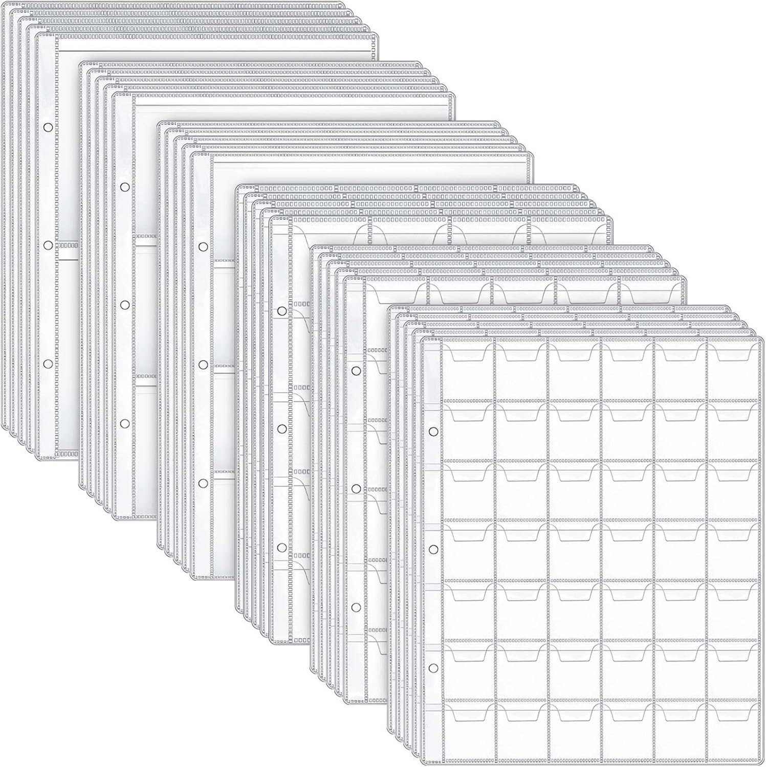 30 Pieces Coin Collector Binder Sheets Coin Plastic Pocket Coin Page