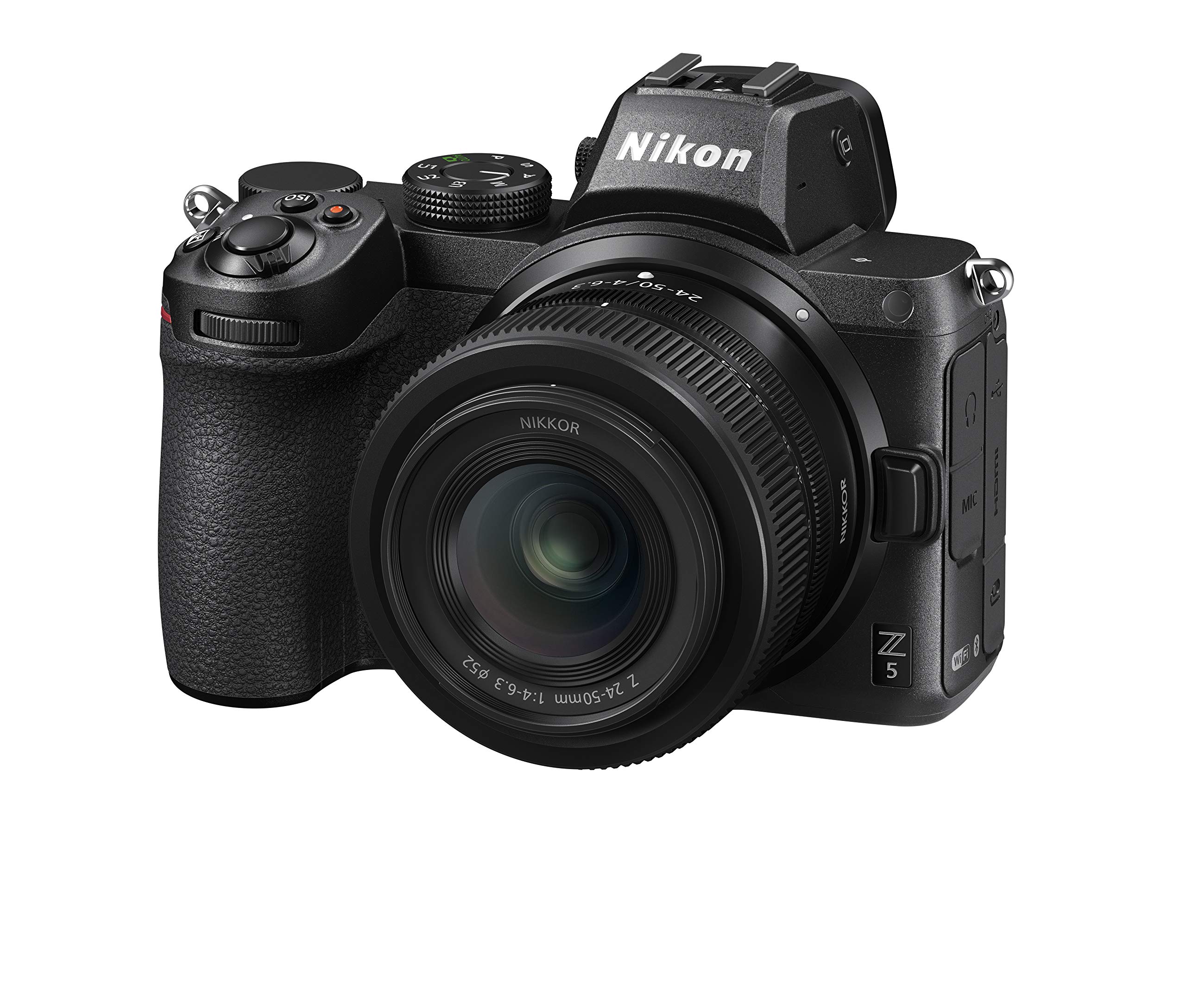 Nikon Z5 + Z 24-50 + Lexar SD 64 GB 667x Pro Fotocamera Mirrorless, CMOS FX 24.3 MP, Full Frame, Mirino Quad-VGA EVF, LCD 3.2'' Touch, Wi-Fi, Bluetooth, Video 4K, Nero (Nital Card)