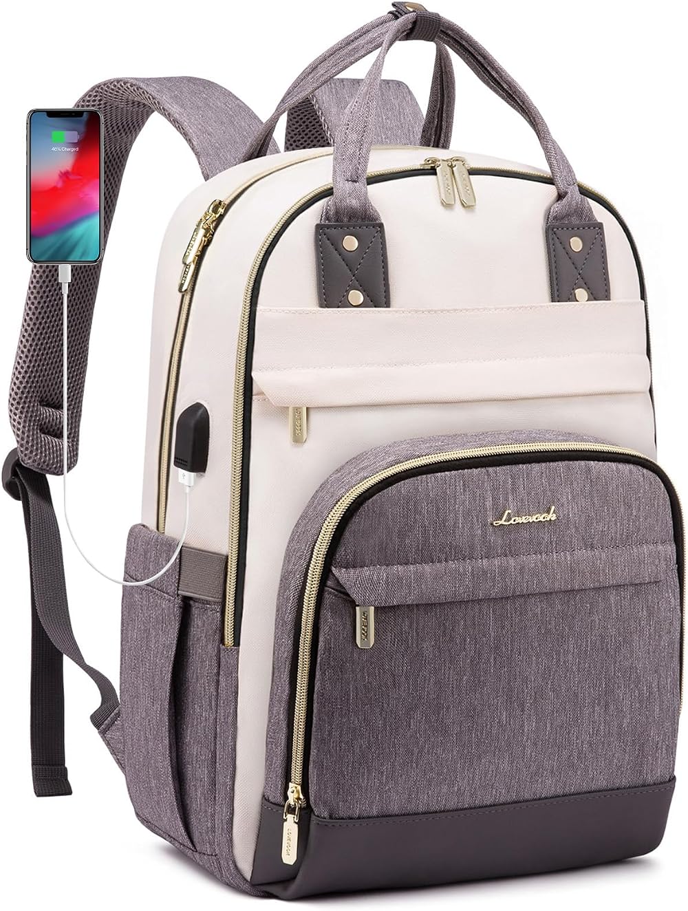 LOVEVOOK 17 Inch Laptop Backpack USB Port Anti Theft Water Resistant Large 31L